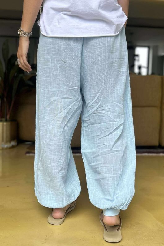 Made in Italy Pure Shores Cotton Paulo Balloon Pant Powder